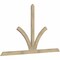 Ekena Millwork Richland Rough Sawn Timber Gable Bracket, Douglas Fir, 96"W x 56"H x 2"D x 4"F, 14/12 Pitch GBW096X56X0204RIC00RDF - alternate 5